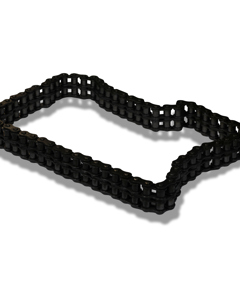 Roller chain duplex 1/2" 65links w/chain joint DIN 8187